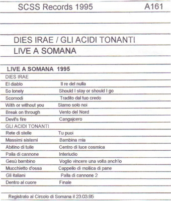 a161 gli acidi tonanti + dies irae: live a somana 1995